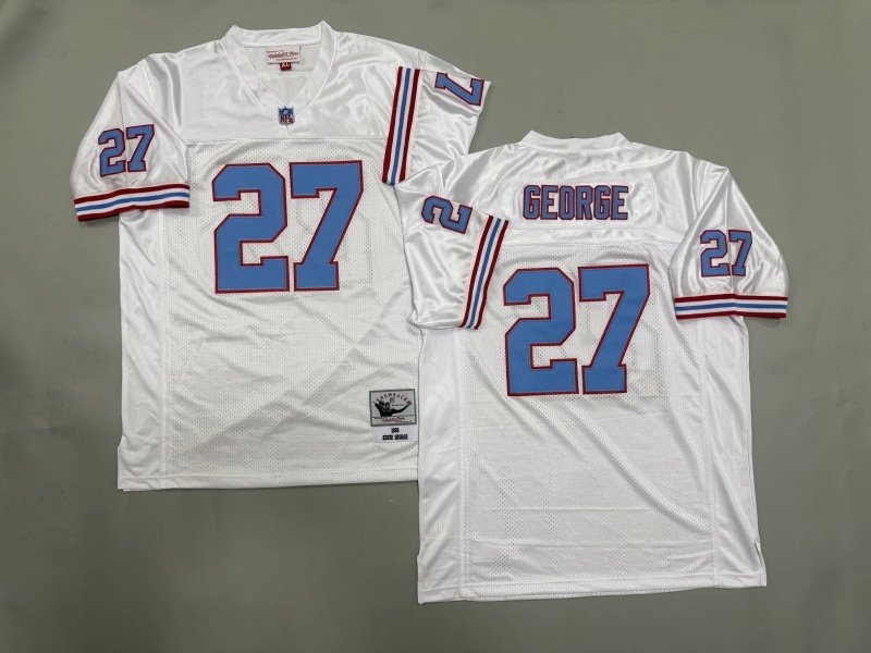 Men 2025 Tennessee Titans #27 George white Throwback Limited NFL Jersey style 001->tennessee titans->NFL Jersey